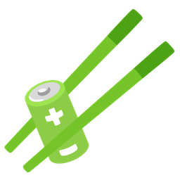 battery and chopsticks