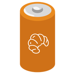 battery and croissant