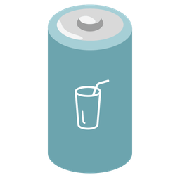 battery and cup with straw