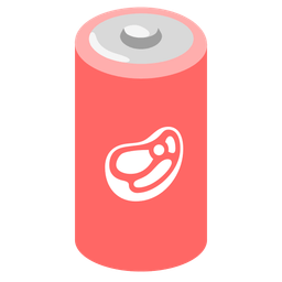 battery and cut of meat