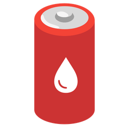 battery and drop of blood