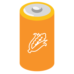 battery and ear of corn