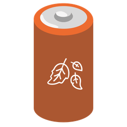 battery and fallen leaf