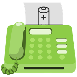 battery and fax machine