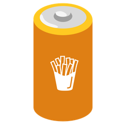 battery and french fries
