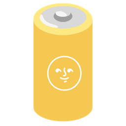 battery and full moon face