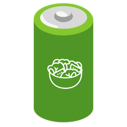 battery and green salad