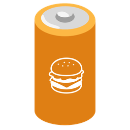 battery and hamburger