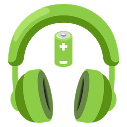 battery and headphone