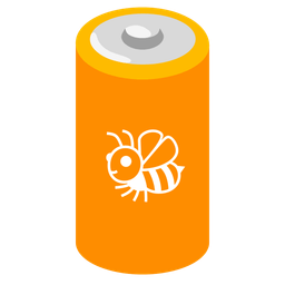 battery and honeybee