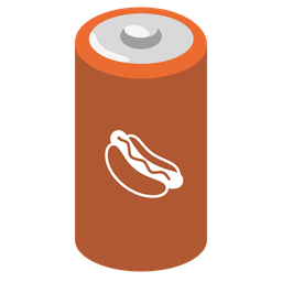 battery and hot dog