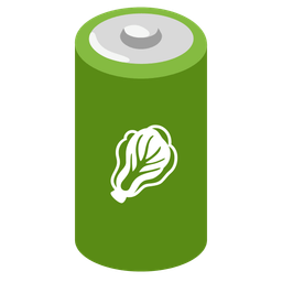 battery and leafy green
