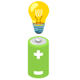 battery and light bulb