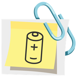 battery and linked paperclips