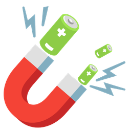 battery and magnet
