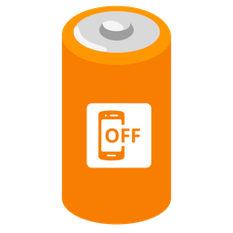battery and mobile phone off