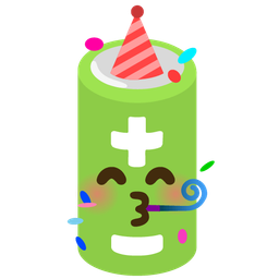 battery and partying face