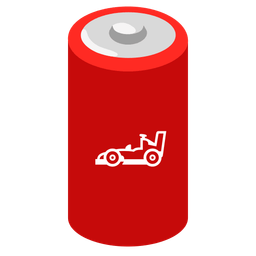 battery and racing car