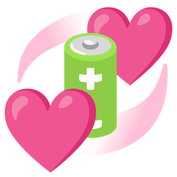 battery and revolving hearts