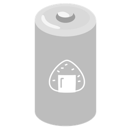 battery and rice ball