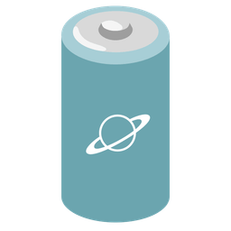 battery and ringed planet