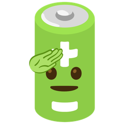 battery and saluting face