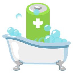 battery and soap