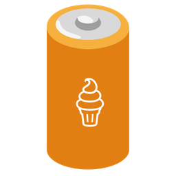 battery and soft ice cream