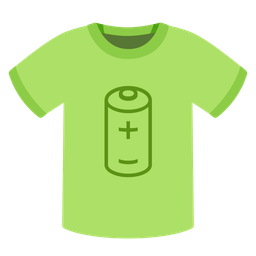 battery and t-shirt