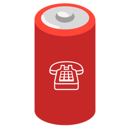 battery and telephone