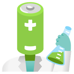 battery and test tube