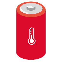 battery and thermometer