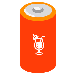 battery and tropical drink