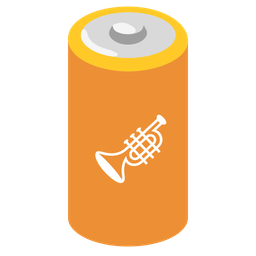battery and trumpet