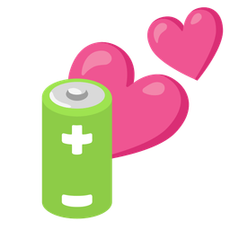 battery and two hearts