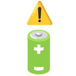 battery and warning