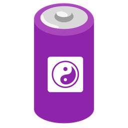 battery and yin yang