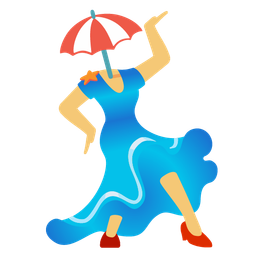 Beach with umbrella and High-heeled shoe