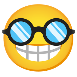 beaming face with smiling eyes and disguised face