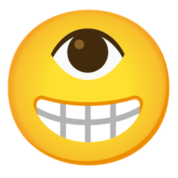 beaming face with smiling eyes and eye