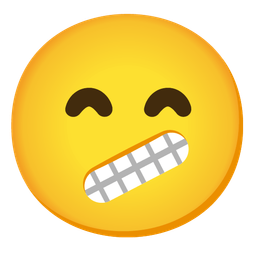 beaming face with smiling eyes and face with diagonal mouth