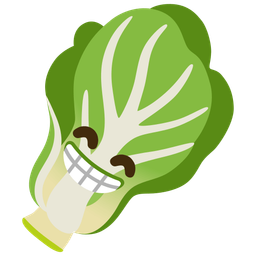 beaming face with smiling eyes and leafy green