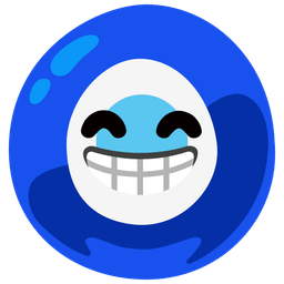 beaming face with smiling eyes and nazar amulet