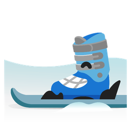 beaming face with smiling eyes and skis