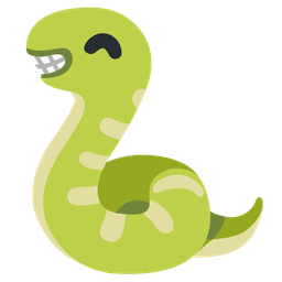 beaming face with smiling eyes and snake