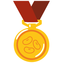 beans and 1st place medal