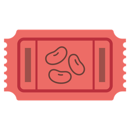 beans and admission tickets