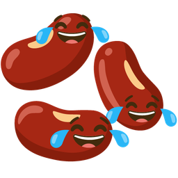 Beans and Face with tears of joy