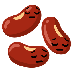 beans and pensive face