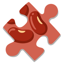 beans and puzzle piece